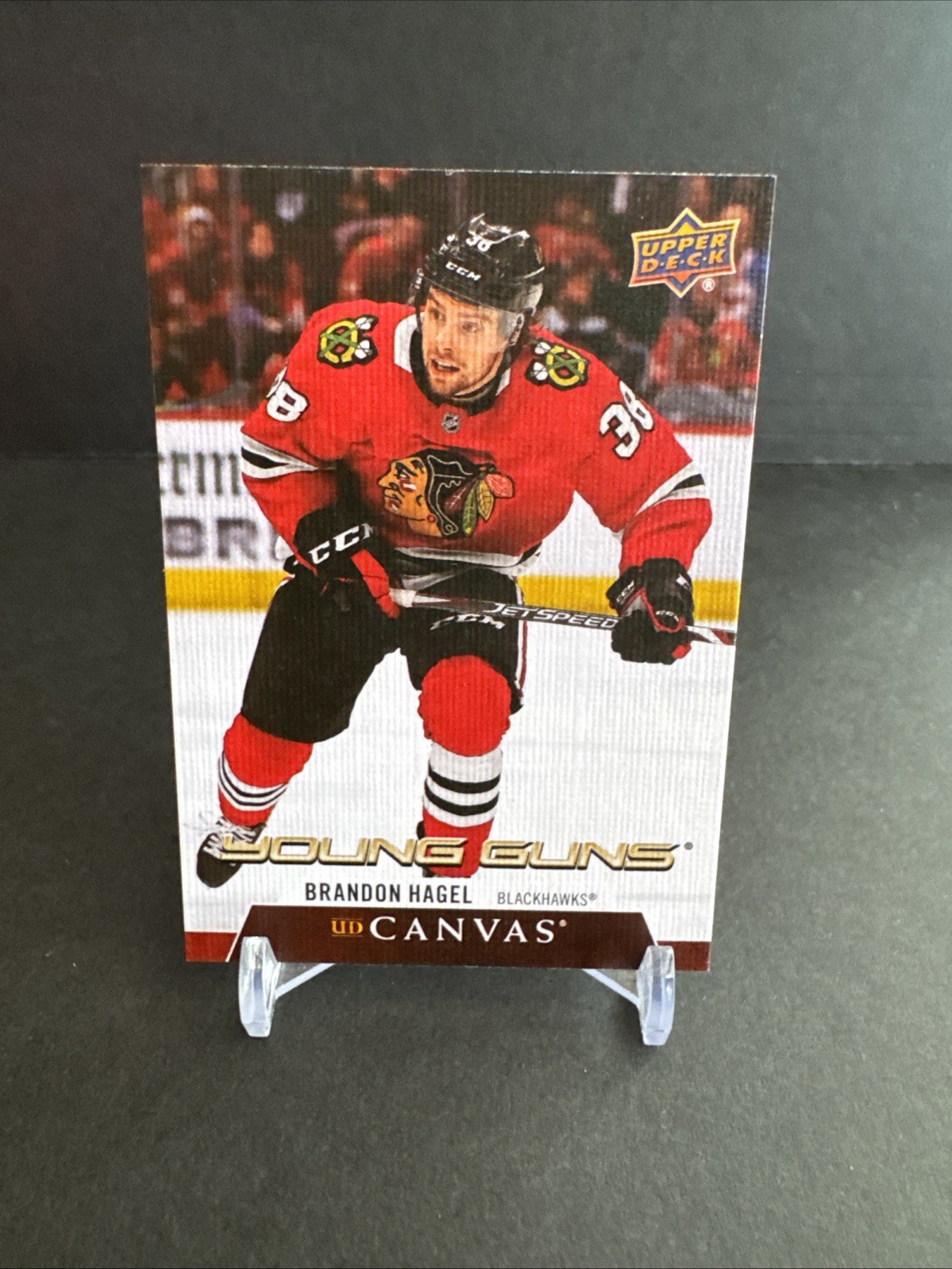 2020-21 UD CANVAS YOUNG GUNS #C221 Brandon Hagel BLACKHAWKS EX/NM