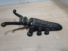 Vintage Cast Iron Beetle Scarab Figural Boot Jack Puller 2 Rustic Decor 1 lb 6oz