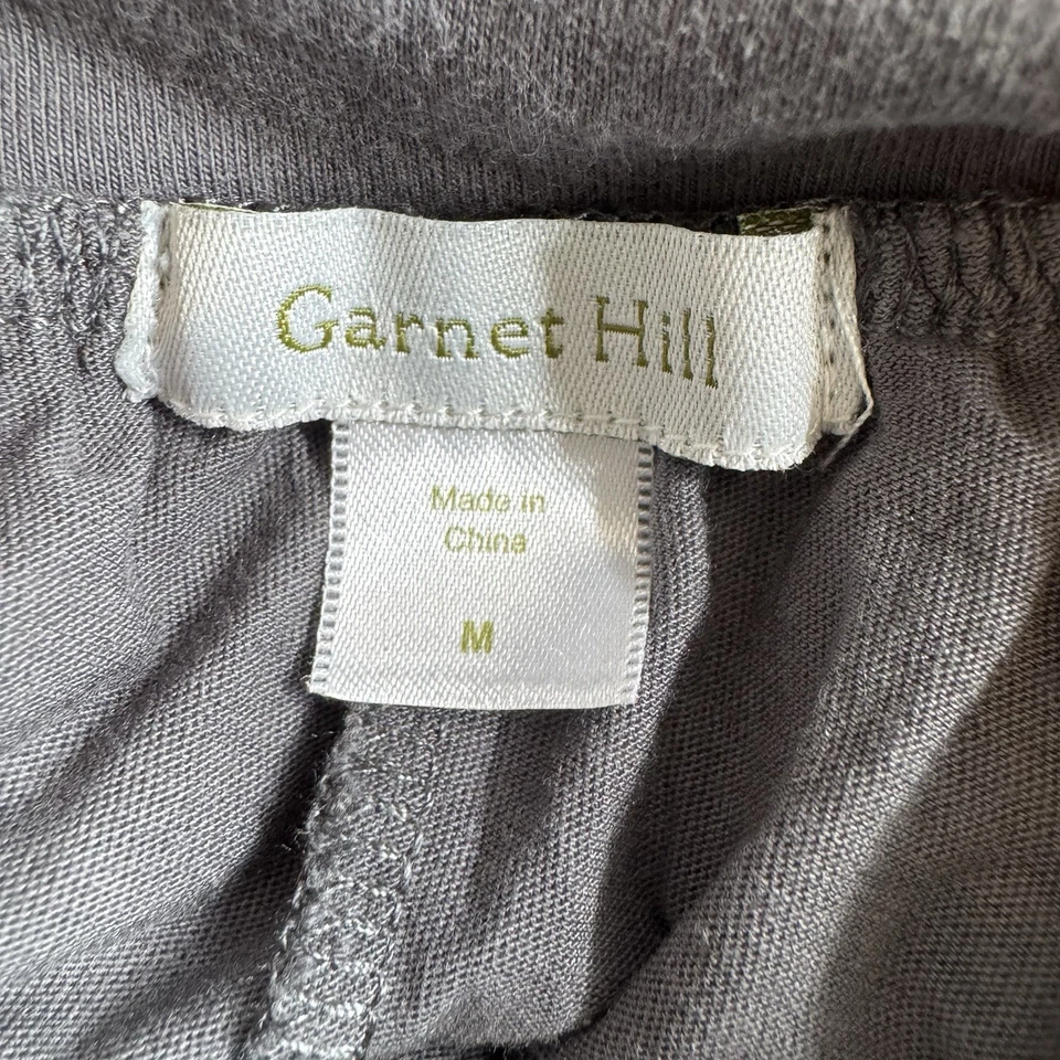 Garnet Hill Favorite Maxi Skirt Size M Knit Cotton Lined Comfort Pockets - Image 4 of 4