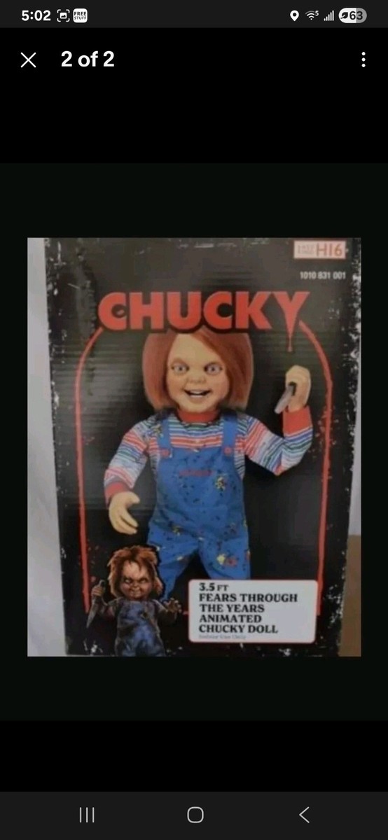3.5 Ft ANIMATED CHUCKY DOLL Halloween Prop Home Depot Animatronic