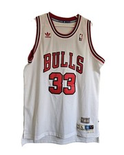 Chicago Bulls 33 Pippen Classics Basketball Shirt Jersey Adidas Sz L