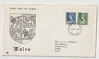 1/3/1967 UK GB FDC - Regionals - Wales 9d & 1s6d - Cardiff FDI Postmark