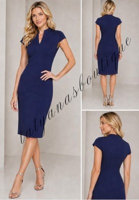 ck dress Calvin Klein Zip-Front Belted Dress - Regatta/White