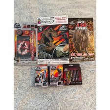 Jurassic World Colorforms Stationary Set Stickers Crayons Bandages Lot NEW