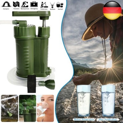 Outdoor Camping TrinkWasseraufbereiter Bundeswehr 3 Stufen Wasserfilter