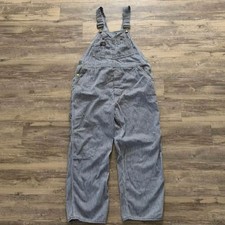 Vintage 1960s Union Made OshKosh B'Gosh Hickory Stripe Overalls Size 40x29