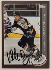 2002/03 TOPPS VLADIMIR ORSZAGH NASHVILLE PREDATORS NHL AUTO SIGNED ON CARD #159