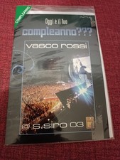 Vasco Rossi 2 Biglietti Auguri "S.Siro 03 / Vivere o Niente"