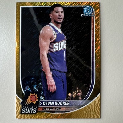 Topps 2025-26 Bowman Chrome Devin Booker Gold 22/50, Phoenix Suns #BCV-124