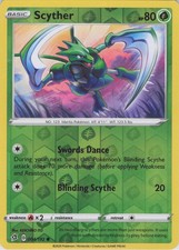 2020 Scyther Common SWSH02: Rebel Clash 004/192 NM Reverse Holo LP-NM