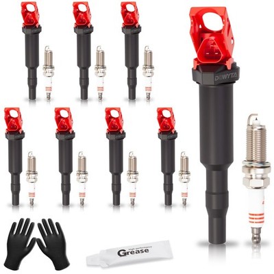 Set of 8 Upgraded Ignition Coil Park and Spark Plugs Compatible with BMW 135i...