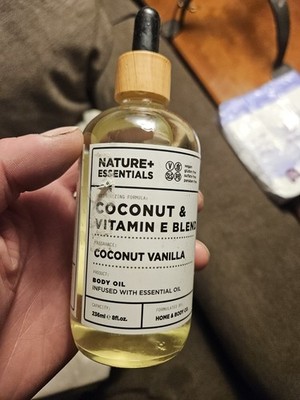 NATURE + ESSENTIALS Coconut Vanilla Body Oil  8 oz