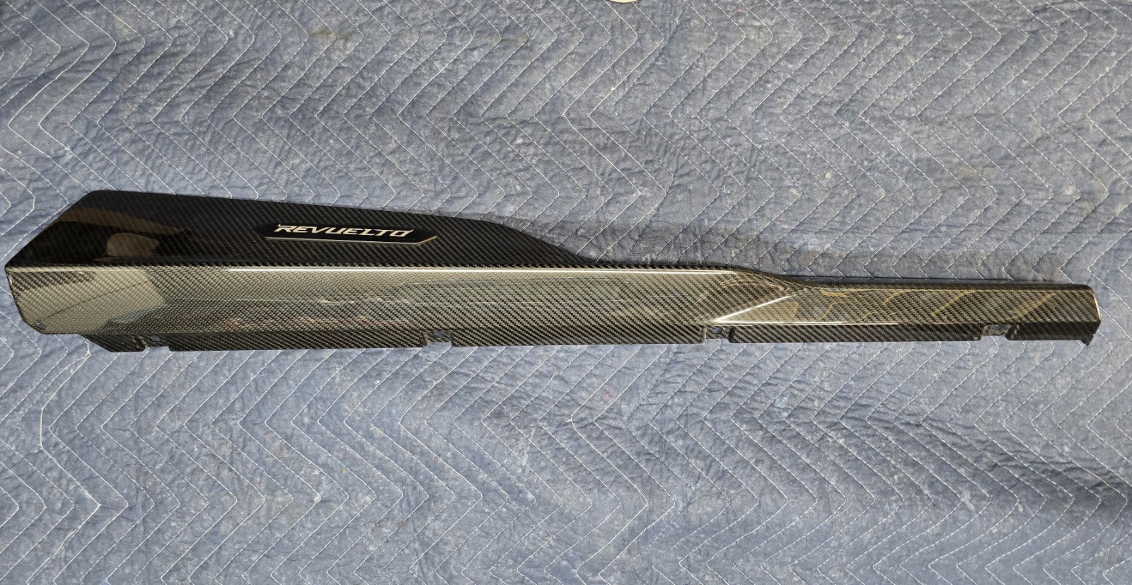 Lamborghini Revuelto Sill Rocker Trim Lower Rear 47B863098C Side Carbon Fiber 