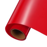 "Hellrotes Permanentvinyl 10\"X5' FüR Diy, Heimdekoration, 1 StüCk"