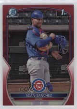 2023 Bowman Chrome Prospects Red Refractor 5/5 Adan Sanchez #BCP-219 00c9