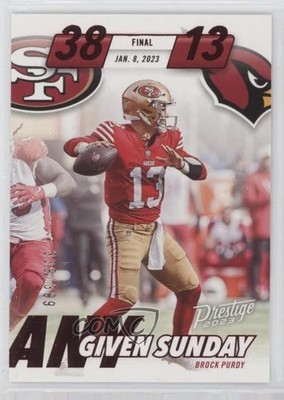 2023 Panini Prestige Any Given Sunday Xtra Points Red 339/399 Brock Purdy 11ao