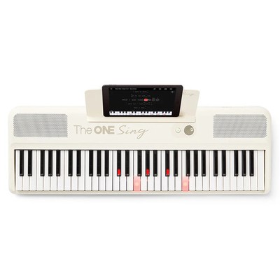 The ONE Keyboard Smart Piano Sing, 61 Keys Keyboard - Pearl White