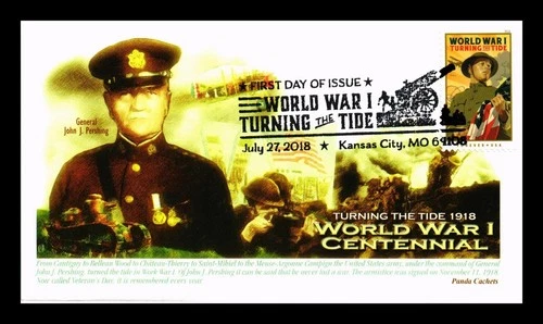 DR JIM STAMPS US COVER WORLD WAR I CENTENNIAL TURNING THE TIDE FDC PANDA CACHET