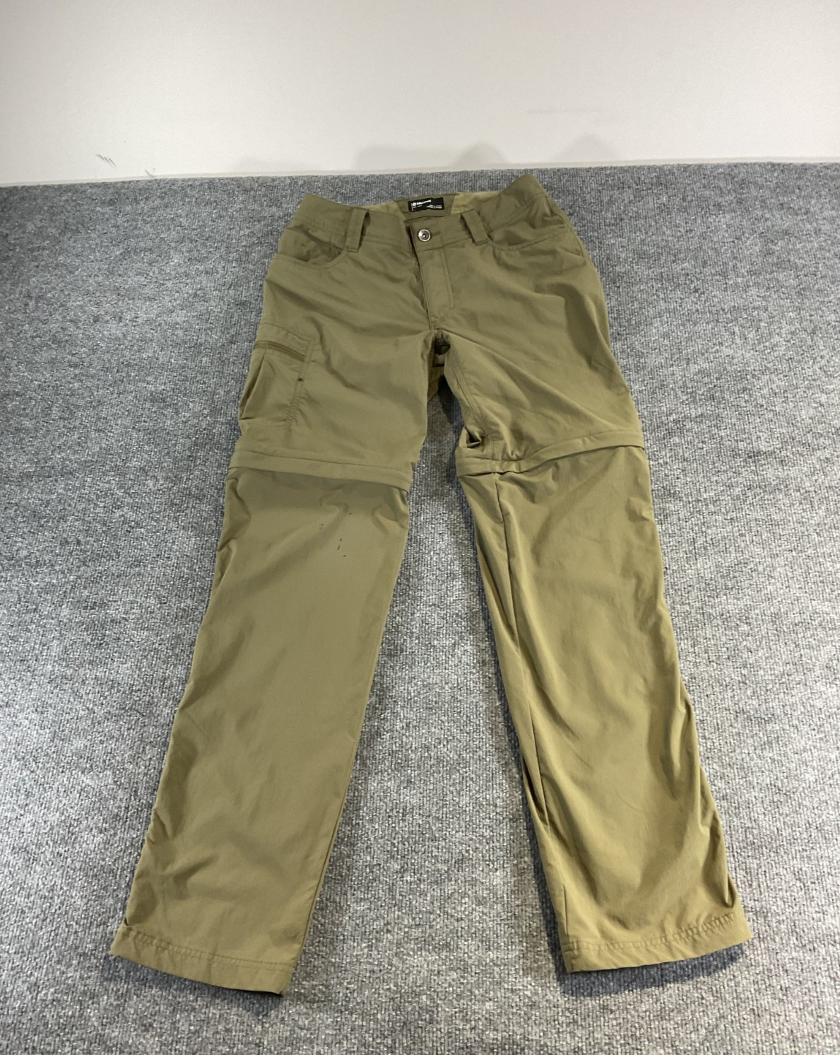 Marmot Men’s 28x32 Convertible Hiking Pants Olive Green Outdoor Zip Off Trail Ca