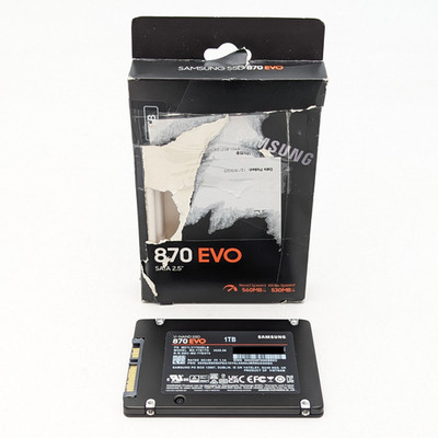 Samsung SSD 870 Evo 1TB Internal Solid State Drive 2.5'' (MZ-77E1T0B/AM) Black