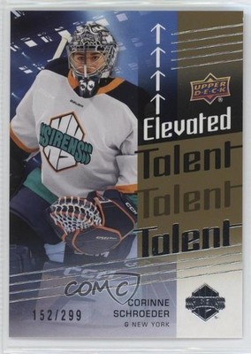 2024 Upper Deck PWHL Elevated Talent Gold /299 Corinne Schroeder Rookie RC s3e