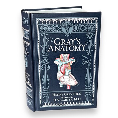 GRAY'S ANATOMY Henry Gray Deluxe Illustrated Collectible Bonded Leather Book