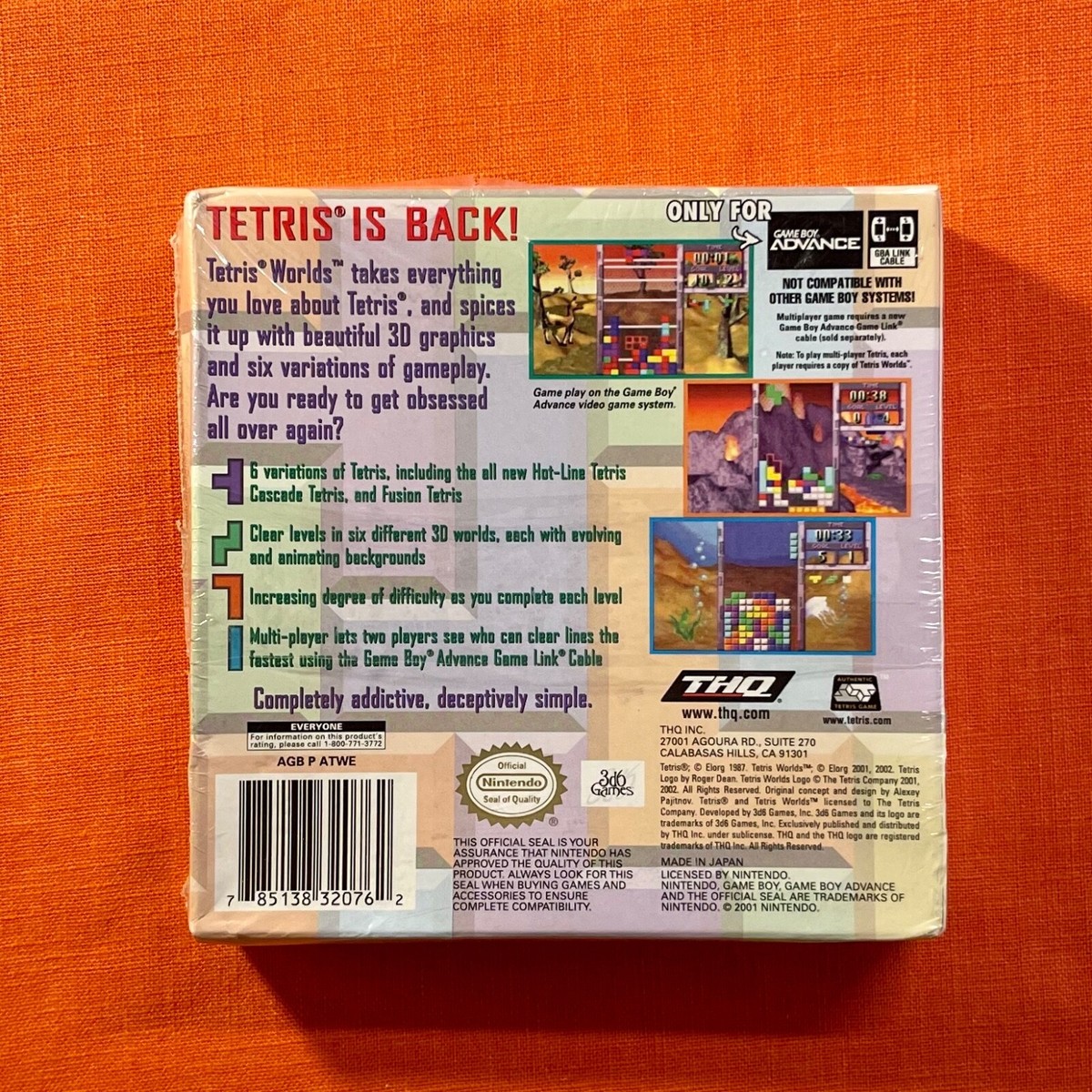 ゲームボーイアドバンス - GBA★TETRIS WORLDS 海外版 端子清掃済み ゲームボーイアドバンス - GBA☆TETRIS WORLDS 海外版 端子清掃