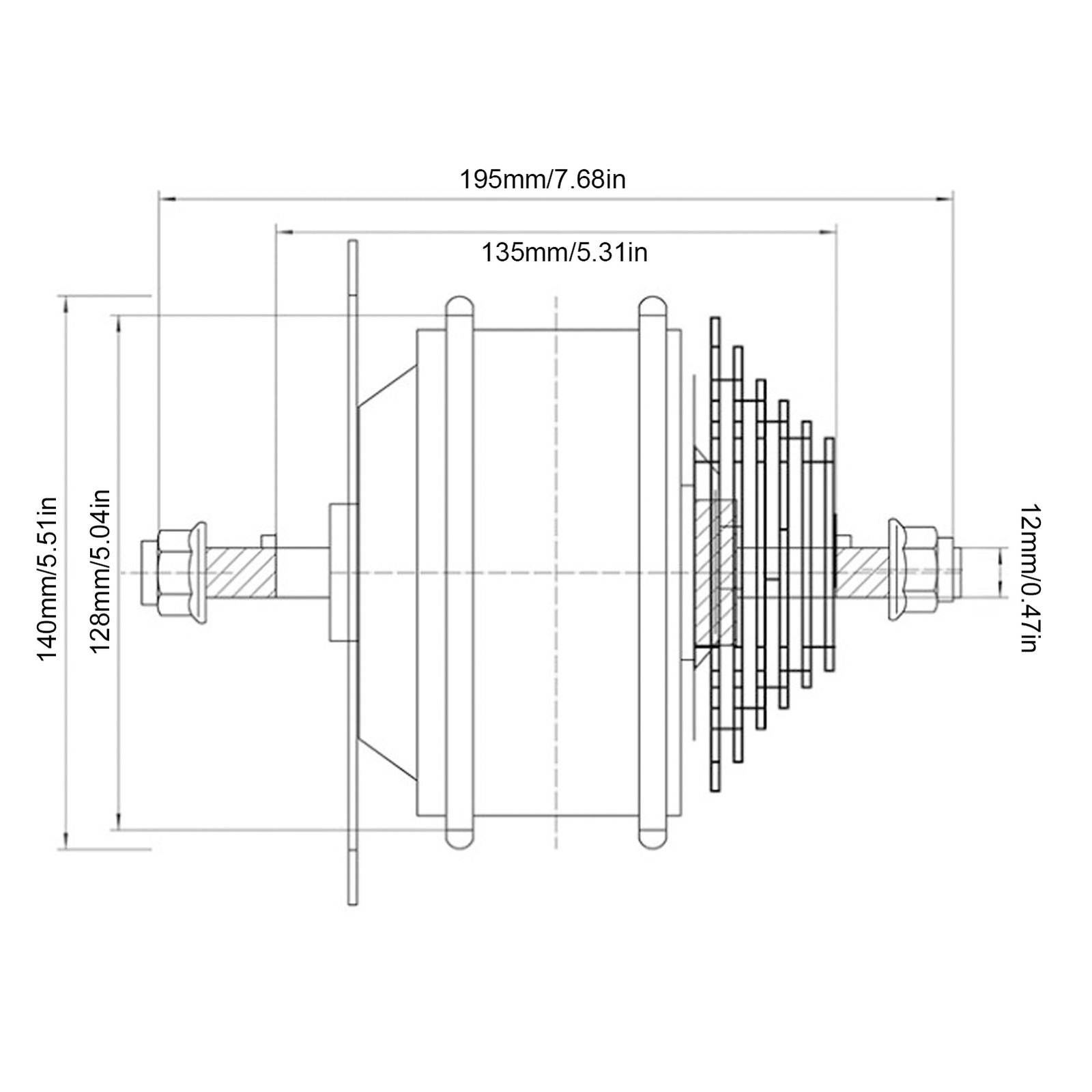Electric Bike Hub Motor 48V 500W Electirc Bicycle Gear Hub Motor eBay
