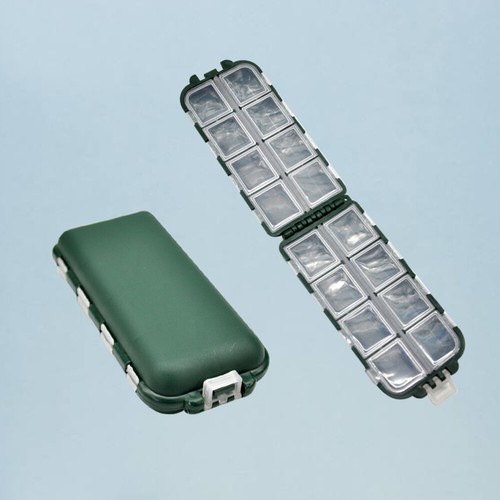 2 Pcs Fishing Lures Storage Organizer Fishing Tackle Storage Container