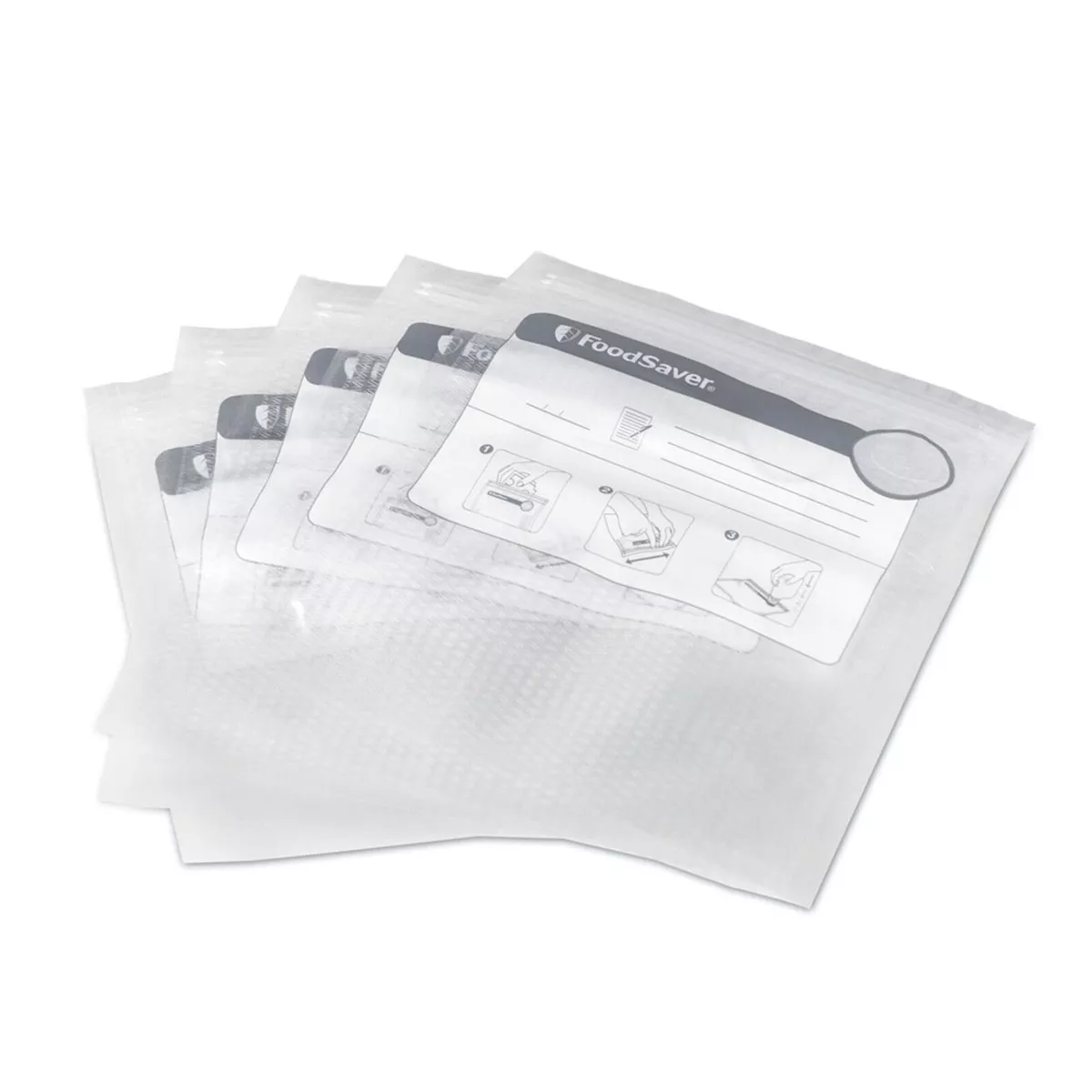 FoodSaver FreshSaver 12 1-GALLON-SIZED VACUUM ZIPPER BAGS VACUUM SEALING  SYSTEM