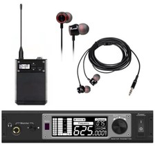 Wireless In-ear Monitor System UHF Transmitter and Receiver for Stage Sound