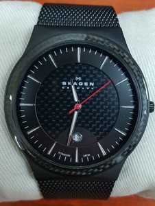 skagen black titanium