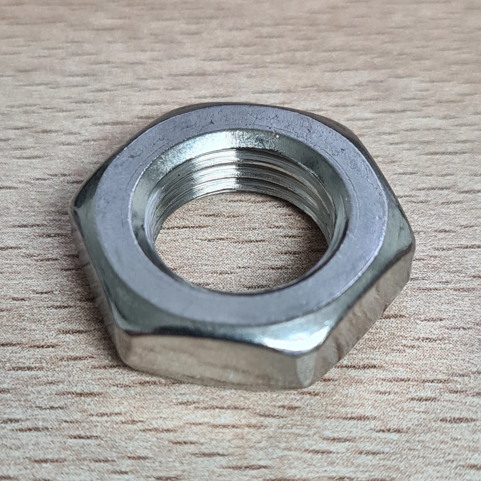 M14 x 1,5 Sechskantmuttern 10 St. A2 Flach Muttern FEINGEWINDE Edelstahl Mutter - Bild 4 von 4