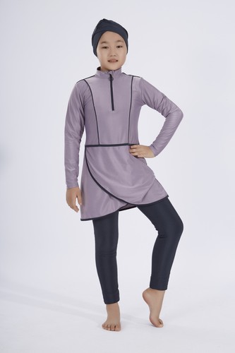Girls Muslim Modest Swimsuit Islamic Full Cover Swimwear Sets Burkini Beachwear - Picture 10 of 23