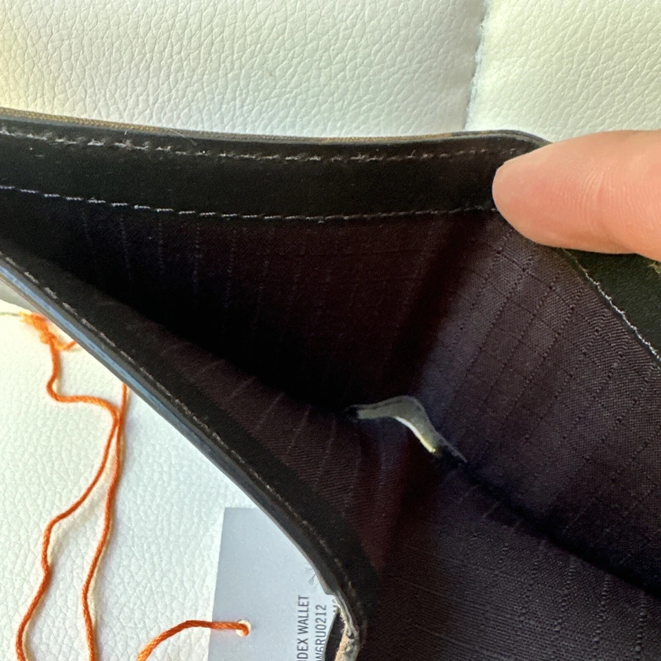 NWT JACK SPADE Floral Camo Index Wallet Green Brown Canvas Bifold RARE - Image 4 of 4