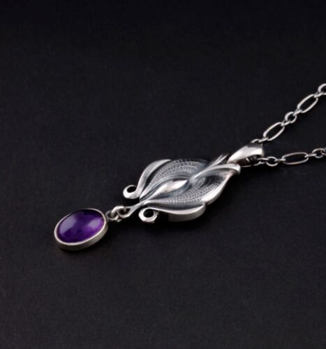 GEORG JENSEN Sterling Pendant Of The Year 2012 with Amethyst. 3412112. NEW - Picture 1 of 6
