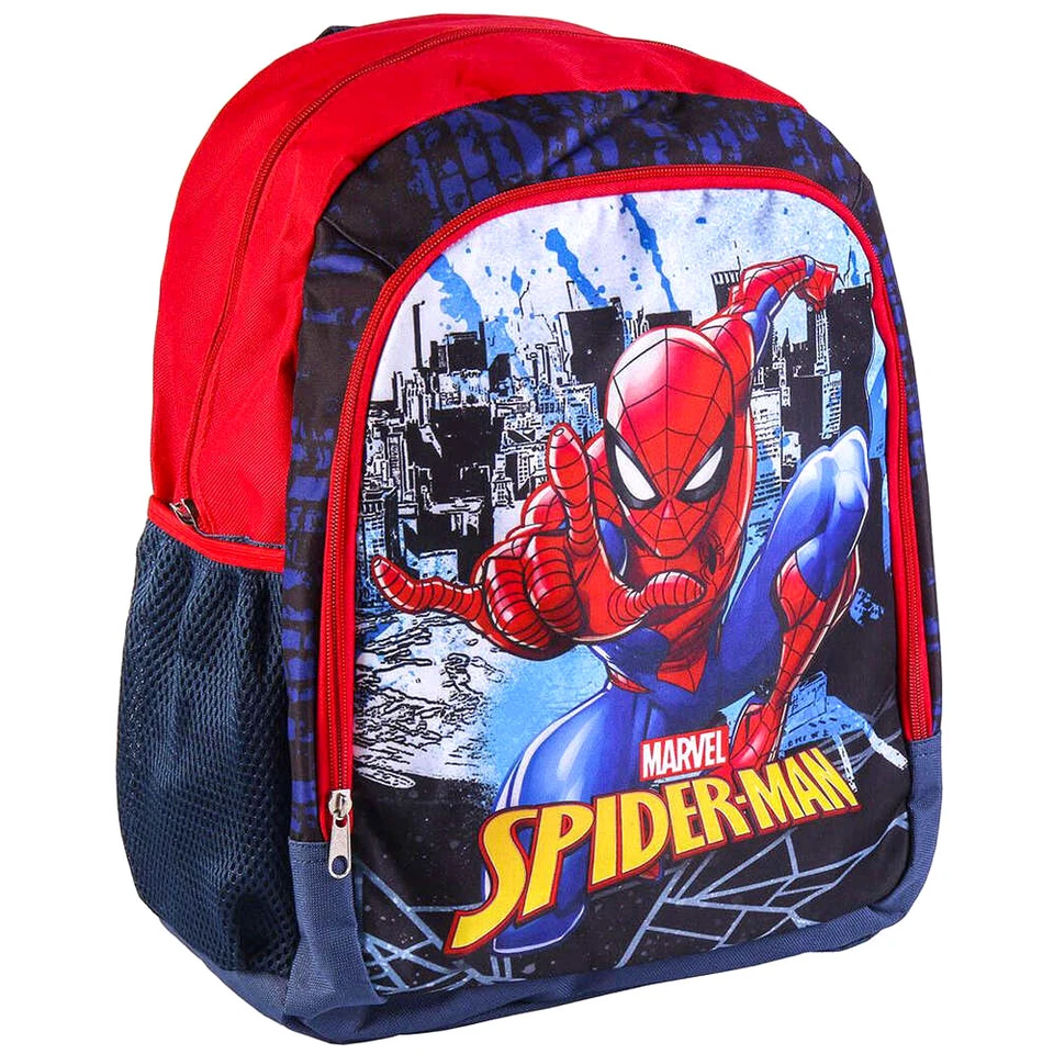Spiderman Marvel SCHULRUCKSACK RUCKSACK TASCHE SCHULTASCHE Spider man blau 41 cm
