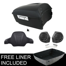 Matte Black King Trunk Pad Speakers Fit For H...