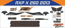 SEADOO RXP X 260 2013 Graphics / Decal / Sticker Kit ORANGE CUSTOM