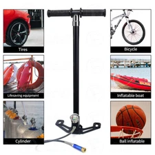4 Stage PCP Hand Pump High Pressure Airgun Pistol Tire Air Pump Inflator 30MPA 