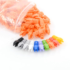 20/50/100pcs RJ45 Connector Modular End Cap Boot Cover Head CAT5 Plug CAT6 Cable