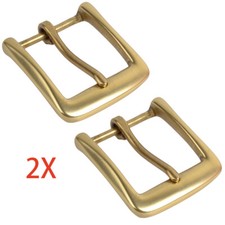 Solid Brass Belt Buckles Tongue Pin Belt Buckle Fits For 2 INCHES Belt 2Pcs