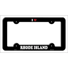 Love Rhode Island Novelty Metal License Plate Frame LPF-316