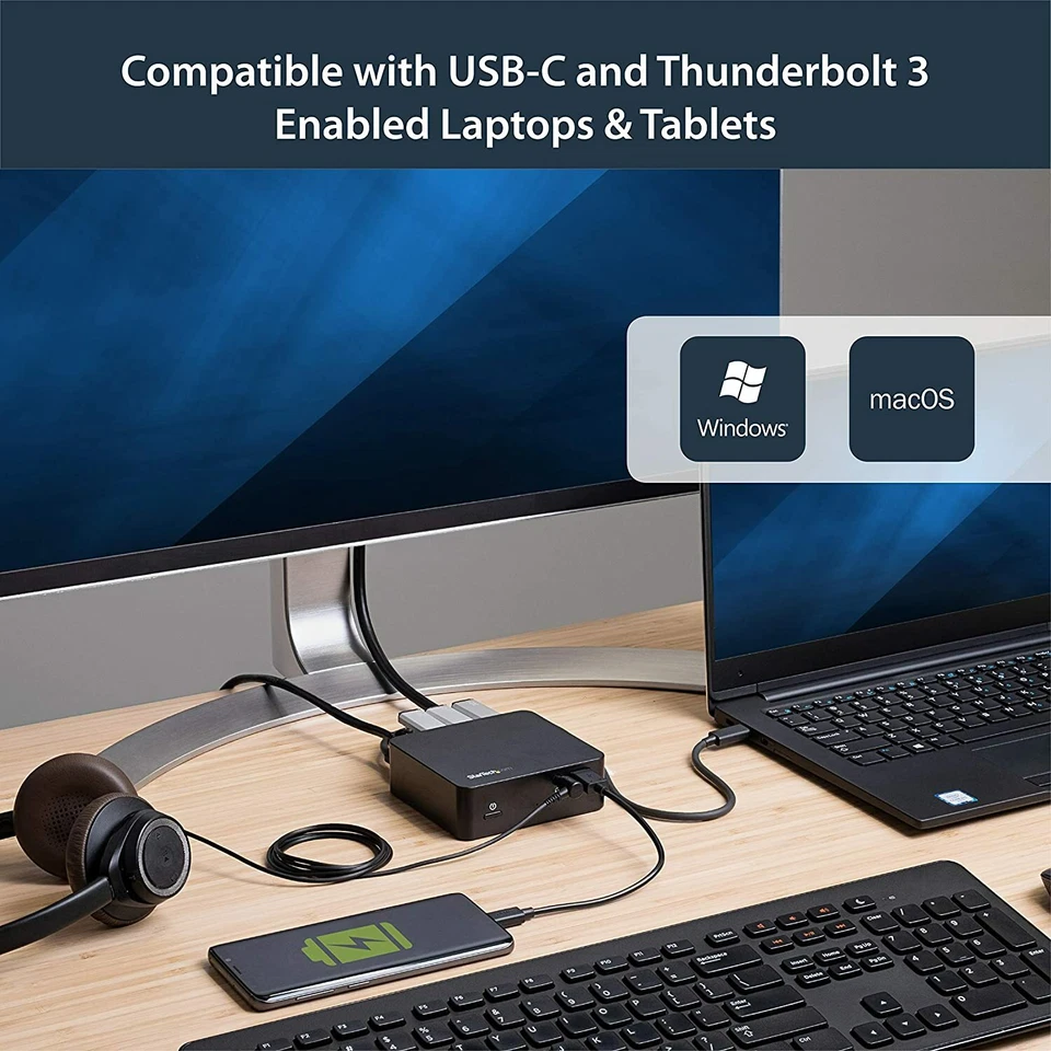 Startech USB-C Dock Single Monitor 4K 30Hz HDMI 85W Power to charge - BRAND NEW - Image 4 of 4