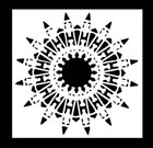 12"x12" Clear Plastic Stencil - Native Southwestern (SC169)