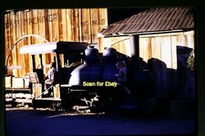 Knott's Berry Farm Locomotive, late 1950's, Red Border Kodachrome Slide aa 6-13a