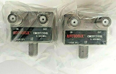 2 PACK ANTRONIX CMCDT2106L 5-1002MHz Cable Antenna Splitter NEW SHIPS FREE