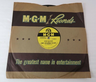 Hank Williams 78 RPM I'd Still Want You / Baby, We're Really in Love with Sleeve