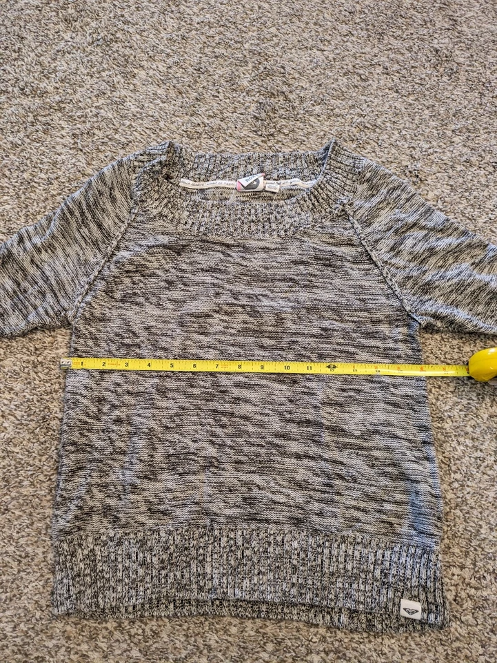 Suéter Pullover Roxy Juvenil Niña Gris Talla XL Manga 1/2.  5d Foto 3 de 4