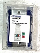 EEB3N Narrow Stile Push to Exit Button w/ 30s Timer - Green/Red - Securitron